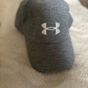 Under Armour Heather Gray Cap with White Logo